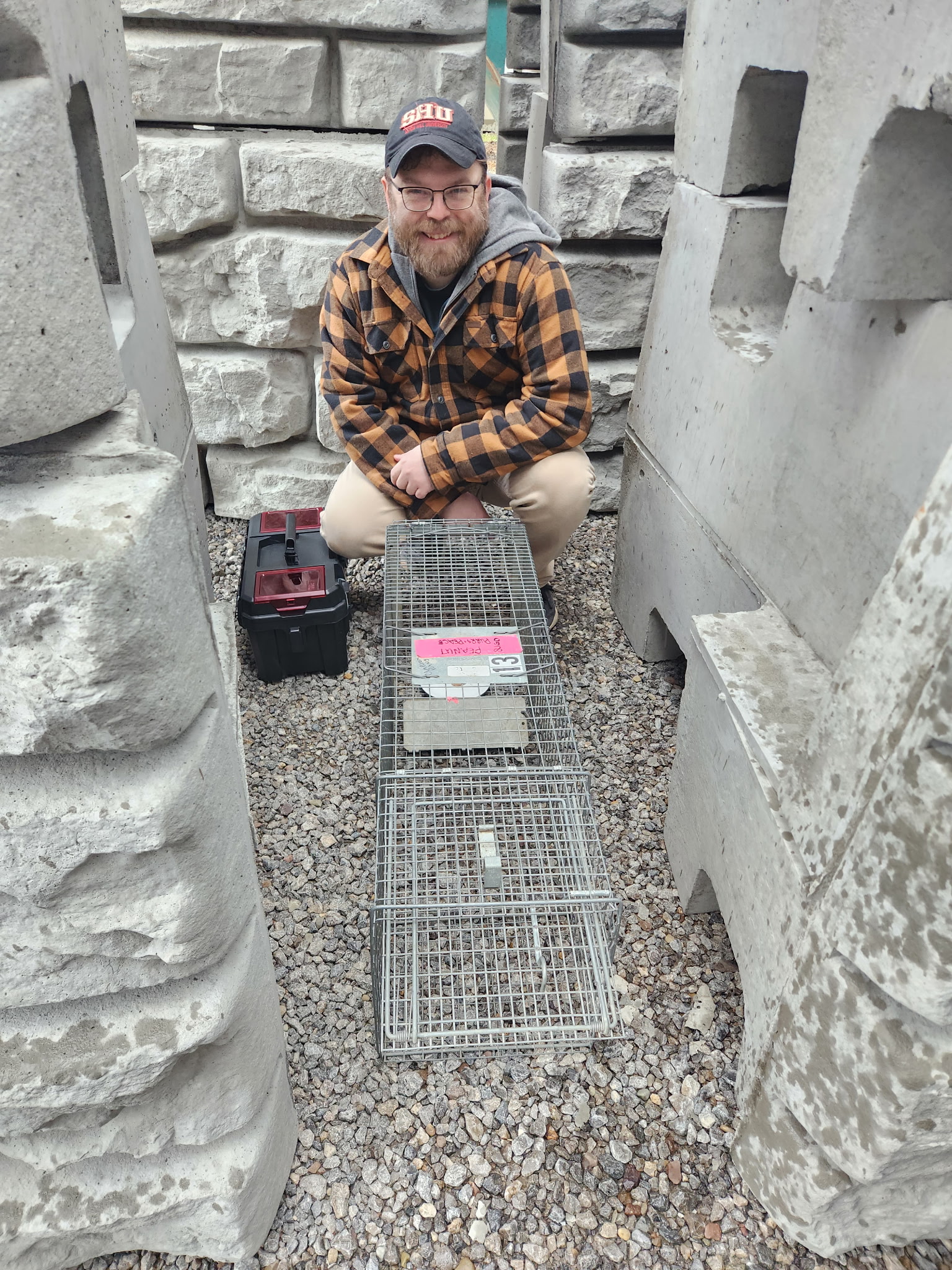 Ben setting traps
